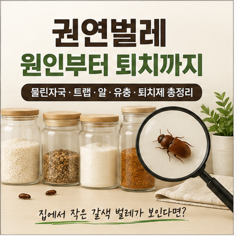 권연벌레 원인과 퇴치법 총정리｜물린자국·트랩·알·유충·퇴치제까지