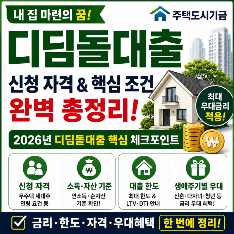디딤돌대출, 내 집 마련의 꿈을 실현하기 위한 완벽한 신청 자격과 핵심 조건은 무엇일까?