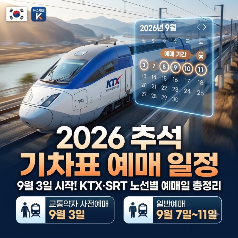 2026 추석 승차권 예매 통합회원 사전준비부터 결제 마감 시점까지