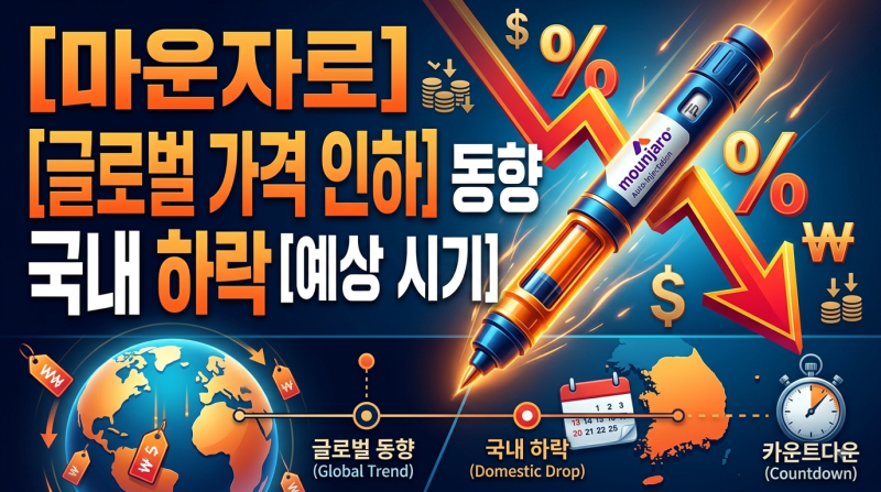 [마운자로] 글로벌 가격 인하 동향과 국내 가격 하락 예상 시기 총정리
