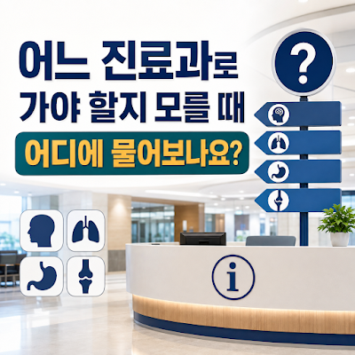 대학병원에서 어느 진료과로 가야 할지 모르면 어떻게 하나요?