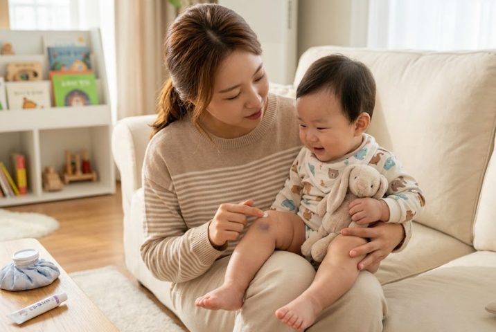 아기 멍 연고 추천 및 성분 비교, 쿵 하고 부딪혔을 때 대처법 총정리
