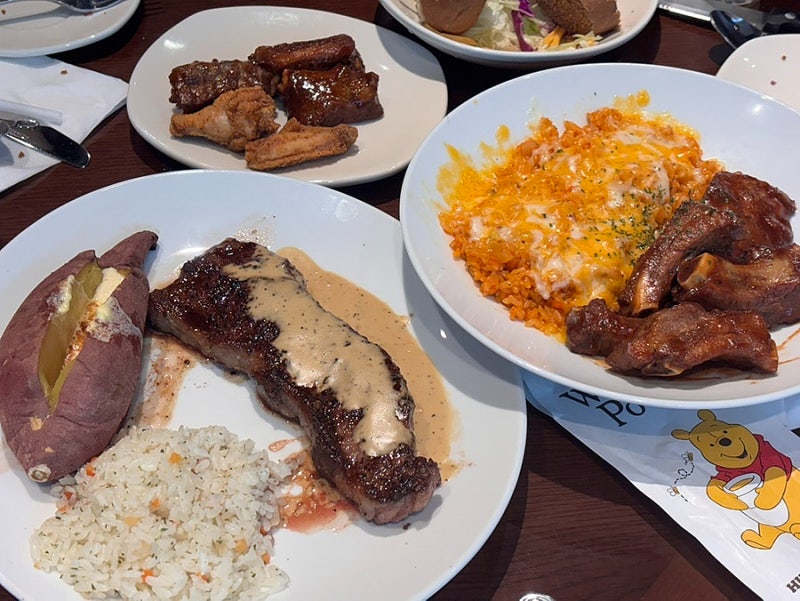 아웃백 런치메뉴 스테이크 추천 쿠폰할인 의왕 롯데아울렛 맛집 아웃백