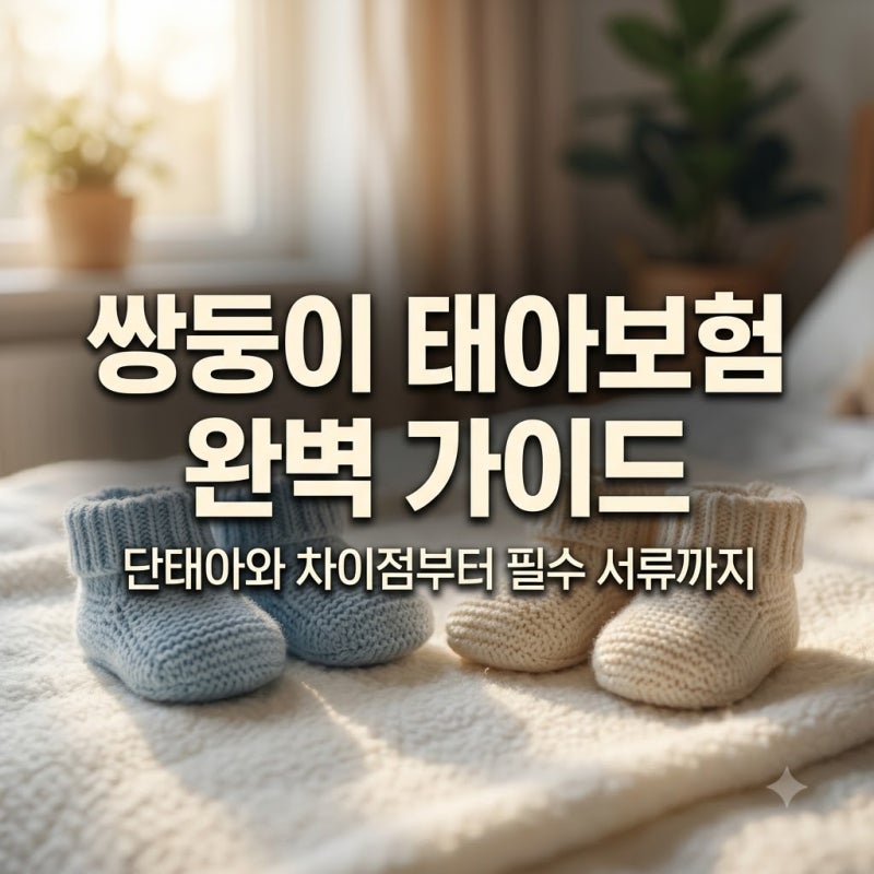 쌍둥이 태아보험 가입 방법과 단태아 차이점 핵심 정리