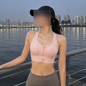 스포츠브라 추천 앞지퍼 러닝브라탑 러닝인증샷 필수템
