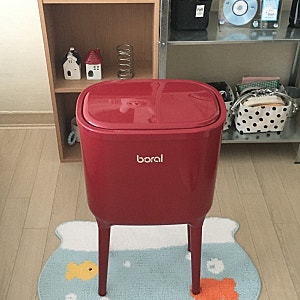[보랄] 롱레그 이동식 원터치 휴지통 사용 후기 ️