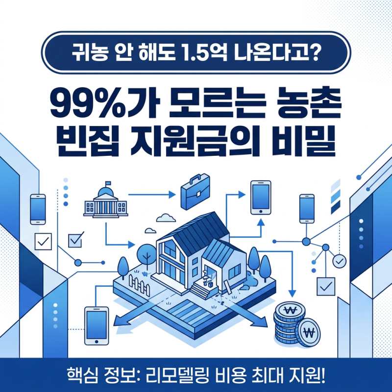 귀농 안 해도 1.5억 나온다고? 99%가 모르는 농촌 빈집 지원금의 비밀
