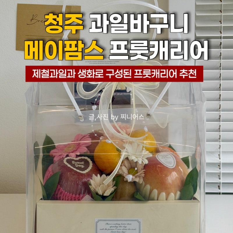 청주 과일바구니 메이팜스 프룻캐리어 청주 선물세트 직접 선물해 본 후기