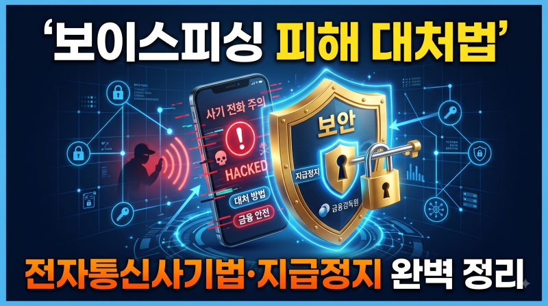 전자통신사기법 완벽 정리: 보이스피싱·스미싱 피해 시 골든타임 계좌지급정지와 피해금 환....