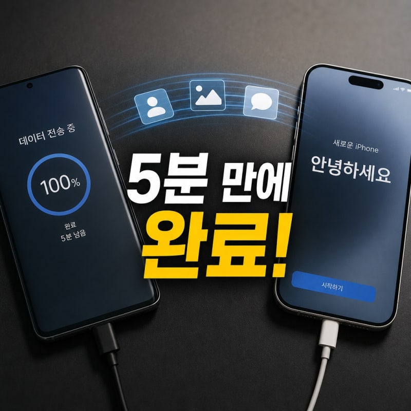 핸드폰 바꾸고 정보 옮기기 5분 만에 끝내는 방법