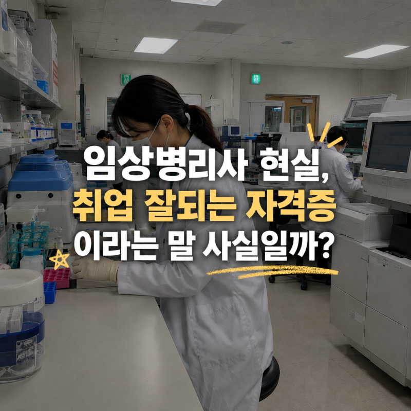 임상병리사 현실, 취업 잘되는 자격증이라는 말 사실일까?