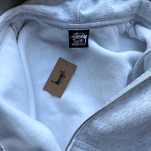 [STÜSSY] 스투시 베이직 후드 집업 애쉬 헤더 후기 (공홈 구매, 사이즈 팁)