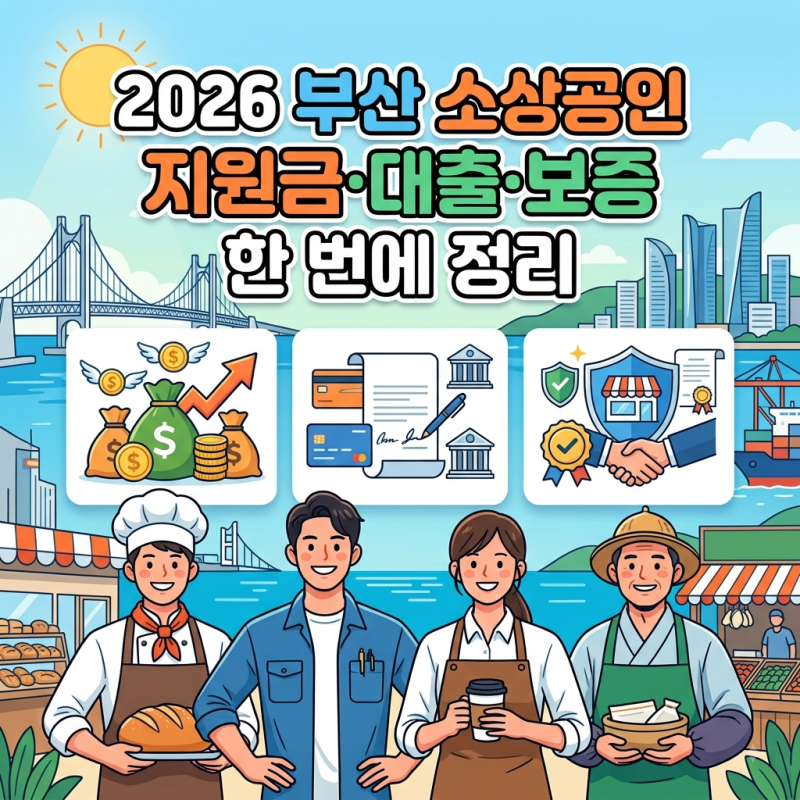 2026 부산 소상공인 지원금·대출·보증 한 번에 정리