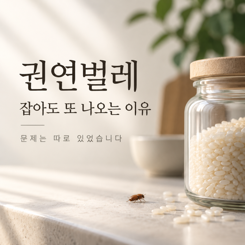 권연벌레 잡아도 또 나오는 이유, 문제는 따로 있었습니다