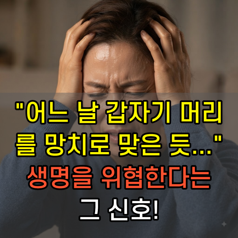 생명을 위협하는 뇌출혈 원인 및 전조증상, 치료 후 관리 방법
