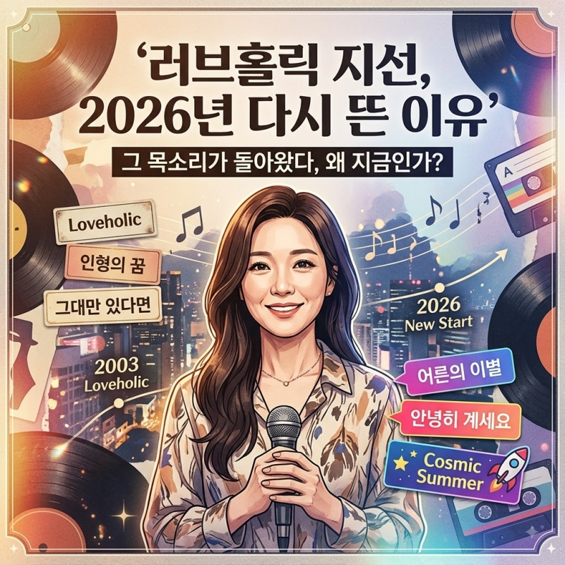가수 지선, 러브홀릭 이후…2026년 다시 뜬 이유