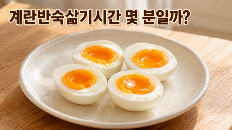 계란반숙삶기시간 6분부터 9분까지 노른자 익힘 정도와 삶는 법