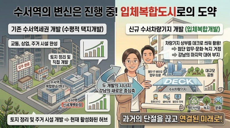 수서역세권 vs 수서차량기지 개발! 강남 마지막 대어 부지의 현재와 미래 일정 총정리