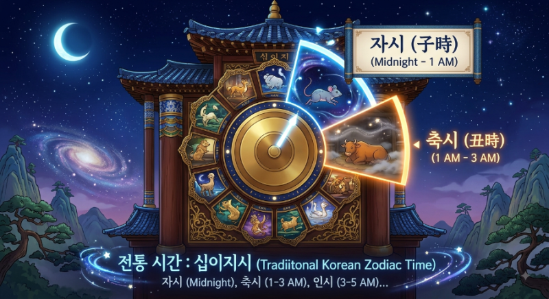 십이지시 시간표 (24시간 기준)