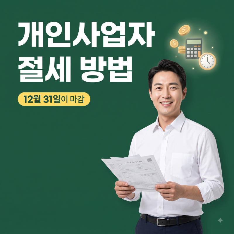 개인사업자 절세 방법, 세금 신고 전에 꼭 확인할 것