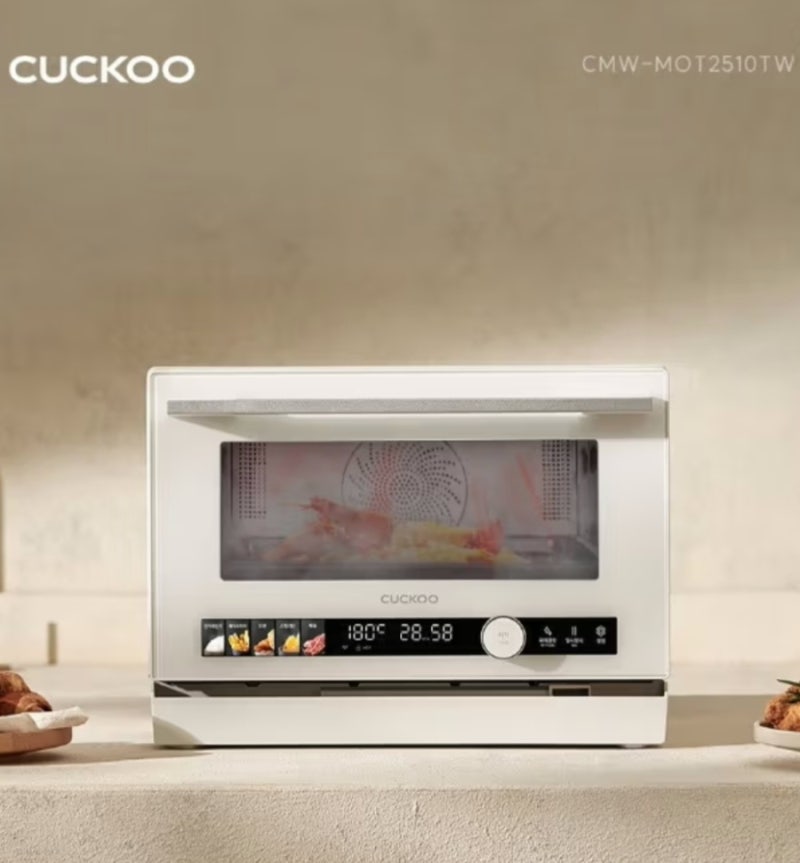 스팀부터 직화, IoT 제어까지! 쿠쿠25L직화스팀오븐(CMW-MOT2510TW)
