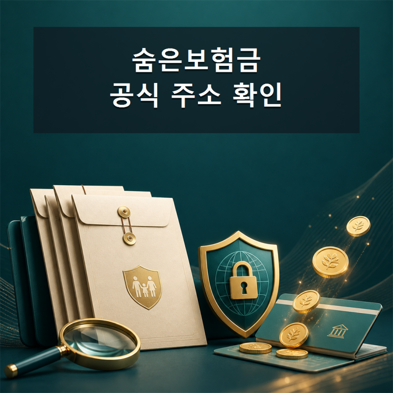 숨은보험금 찾기, 광고 전화번호 말고 공식 주소에서 조회하는 법