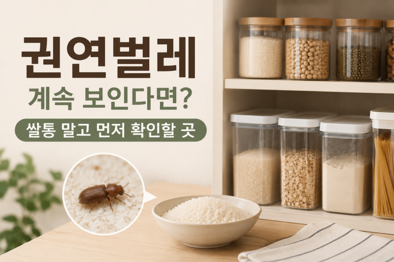 작은 갈색 벌레가 자꾸 보인다면? 권연벌레 원인부터 찾아야 합니다