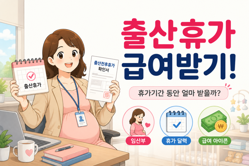 2026 출산휴가 급여 총정리! 90일 사용기간·지급조건·신청방법까지도입부