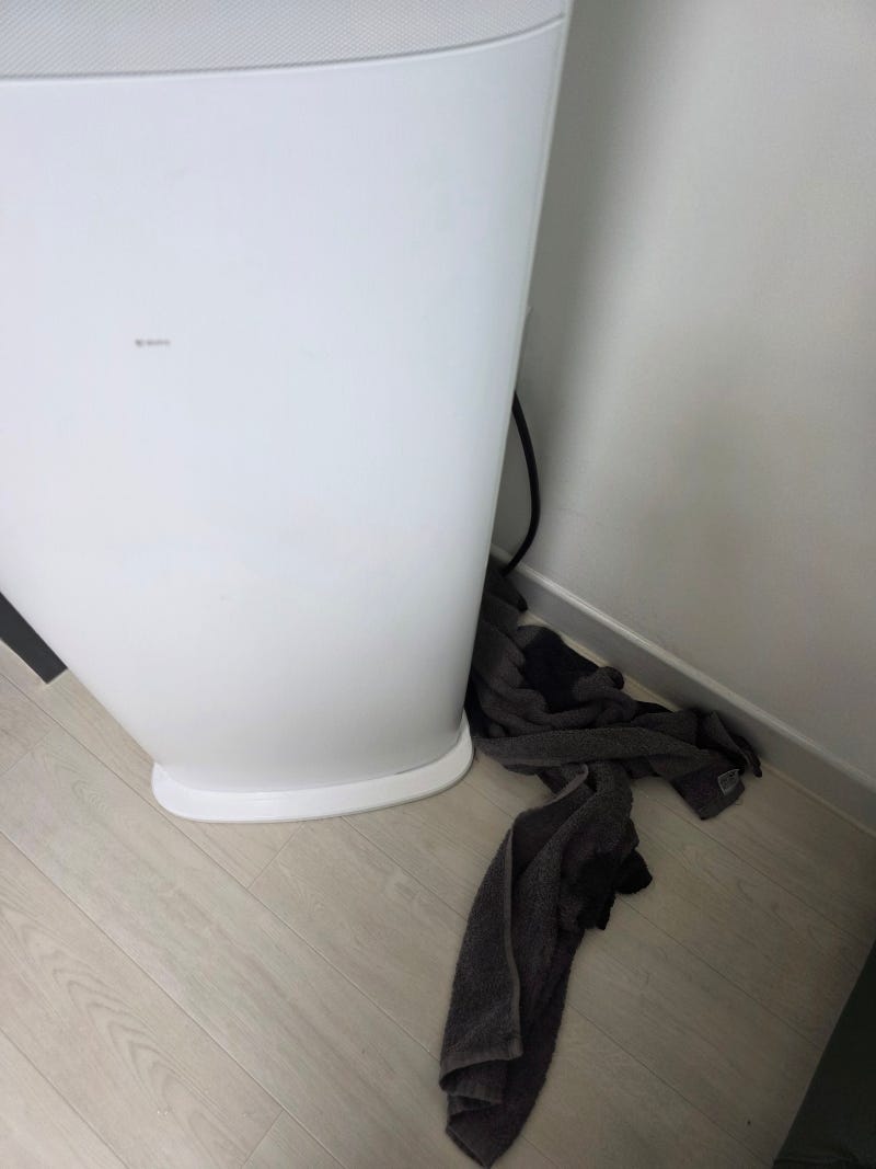 삼성 스탠드 에어컨 물 떨어짐, 물샘, 누수 나무젓가락으로 셀프 해결한 후기