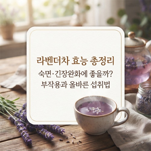 라벤더차 숙면에 좋을까 라벤더차 효능 부작용과 먹는 법