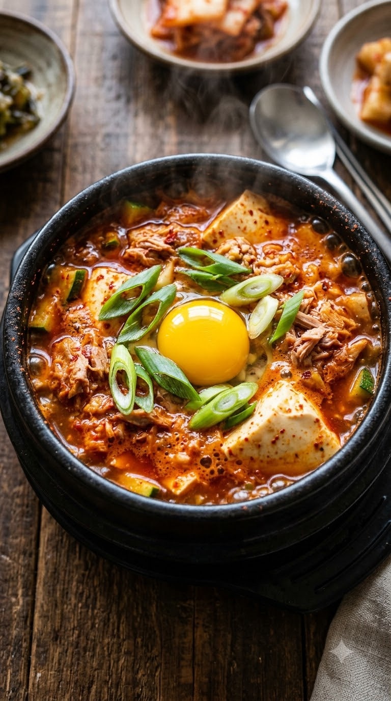 류수영 참치순두부찌개 만드는법 순두부와 참치캔으로 10분 만에 진하게 끓이는 황금레시피