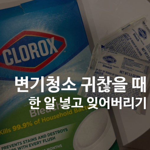 클로락스 변기세정제｜물통에 넣기만 하면