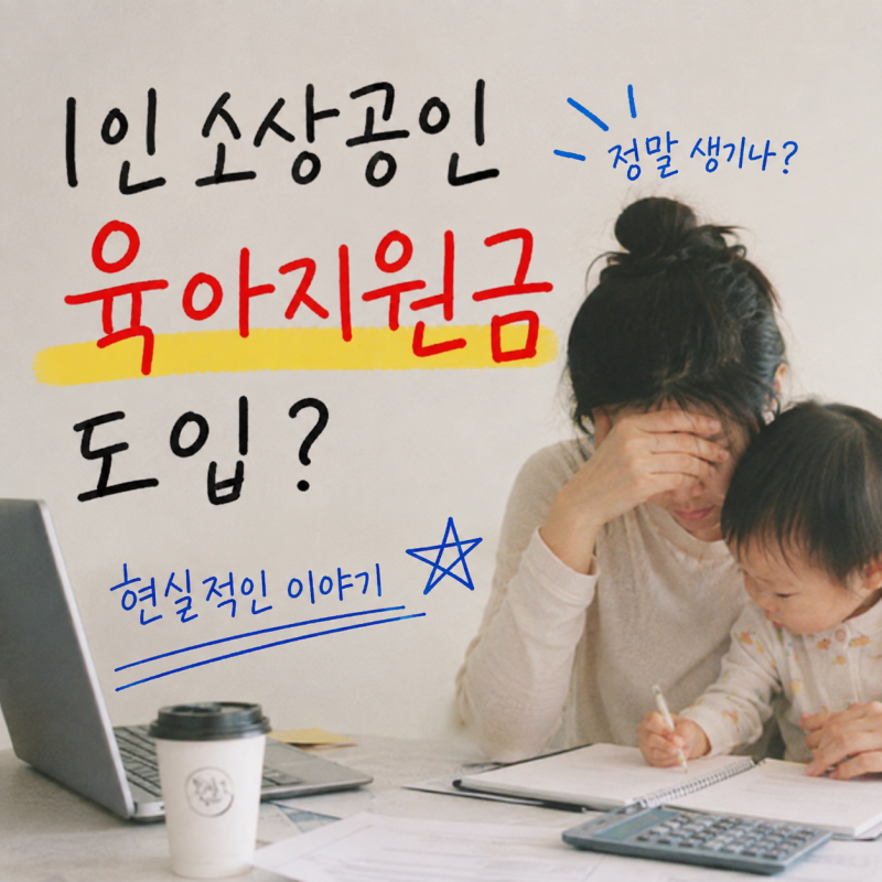직원 없는 1인 사장님도 육아휴직할 수 있을까? 소상공인 육아지원 확대