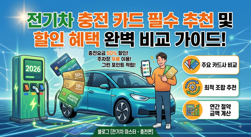 전기차 충전 카드 필수 추천 및 할인 혜택 완벽 비교 가이드
