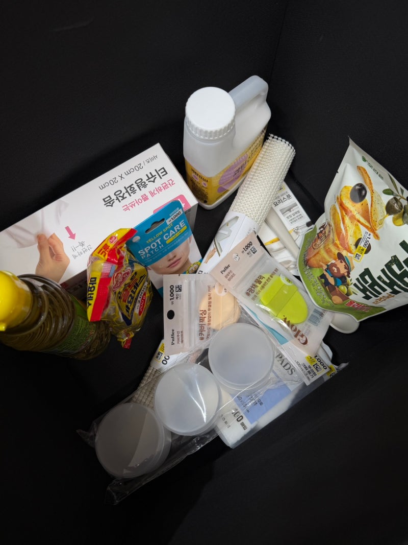 [다이소 DAISO] 내가 다이소에서 산 스팟패치 화장솜 퍼프 과탄산소다 등.. 다이소 추천템 내돈....