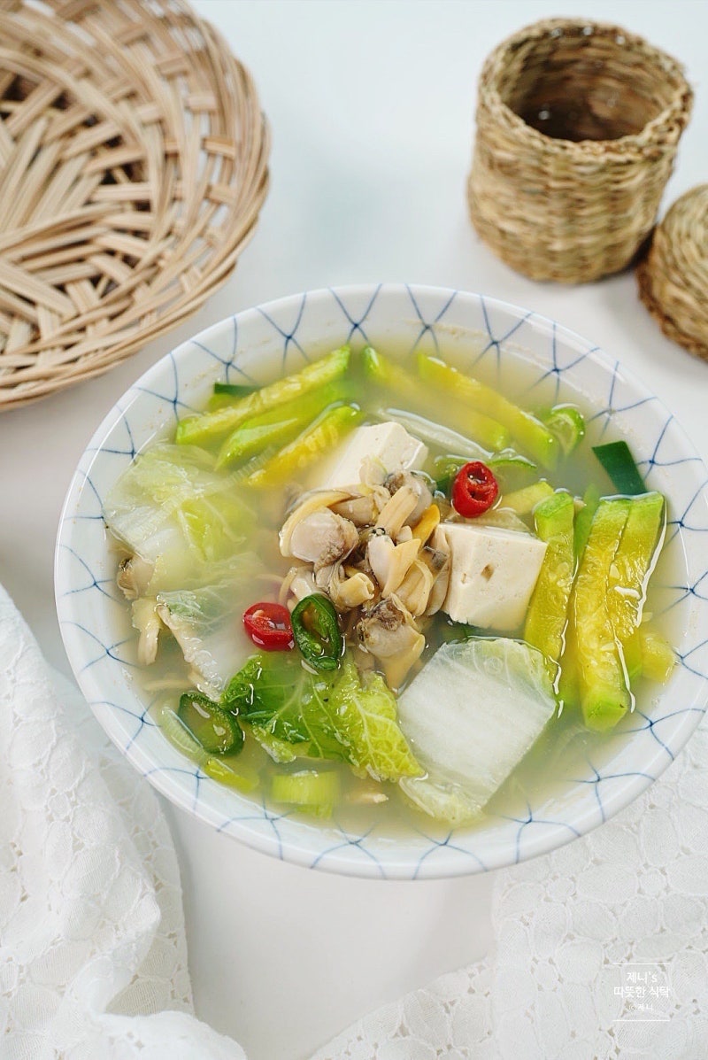 바지락국 끓이는법, 애호박바지락국 레시피 깐바지락 요리