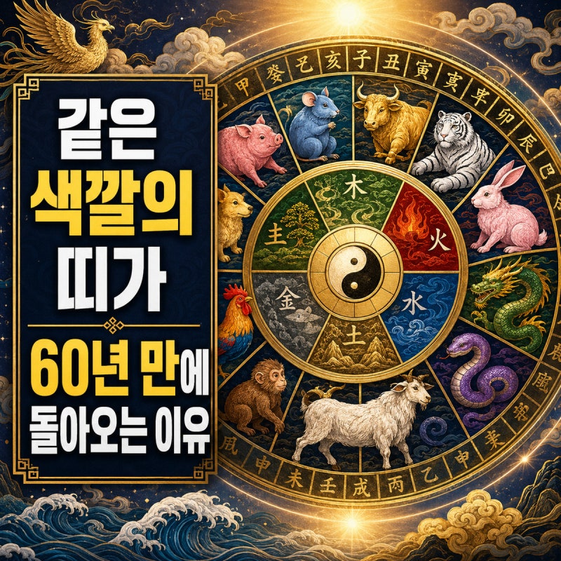 같은 색깔의 띠가 60년 만에 돌아오는 이유