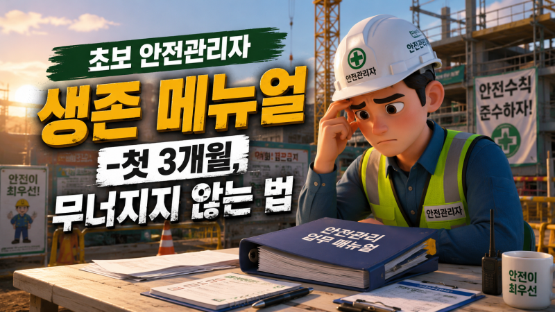 초보 안전관리자 생존 메뉴얼 — 첫 3개월, 무너지지 않는 법