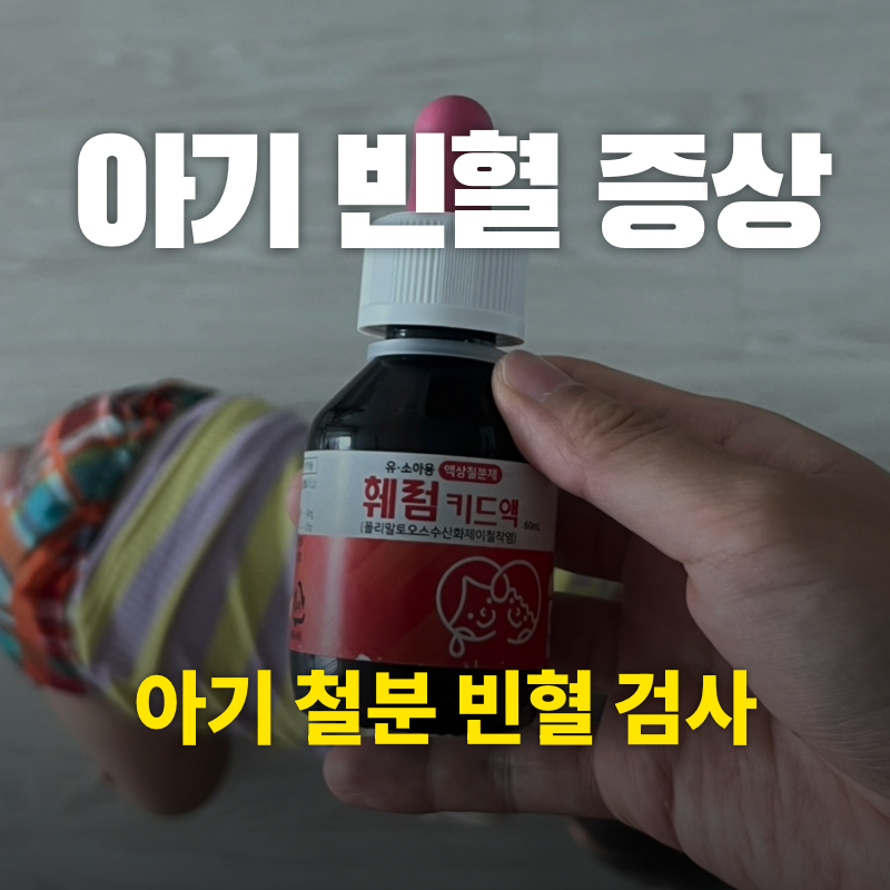 돌아기 철분 빈혈 검사 철분 부족 증상 잠 아기 검정변