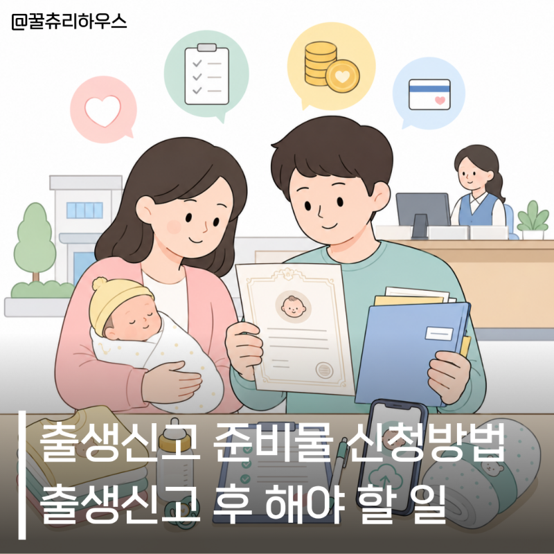 출생신고 준비물 신청방법 출생신고 후 해야 할 일 체크리스트