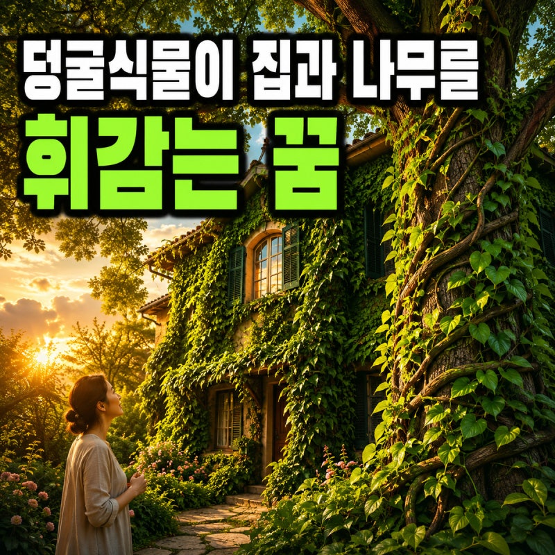 덩굴식물이 집과 나무를 휘감는 꿈 해몽｜관계의 확장·속박·강한 생명력