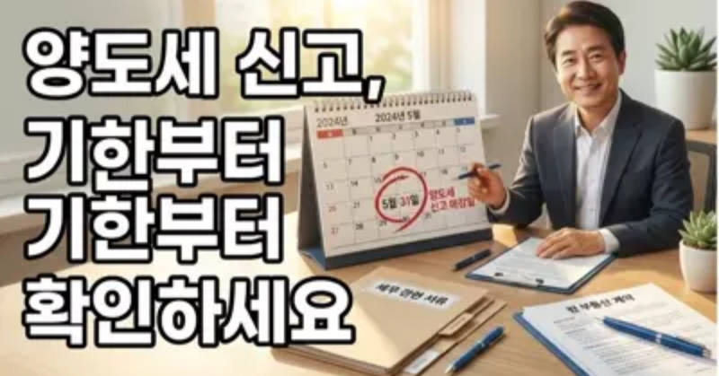 양도세 신고, 언제까지 어떻게 해야 할까? — 예정신고 확정신고 실무 가이드