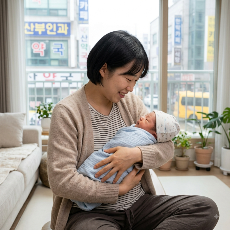 갓난아기를 안고 어르는 꿈 해몽, 품에 안긴 작은 생명이 사랑스러운 눈망울로 나를 바라보....