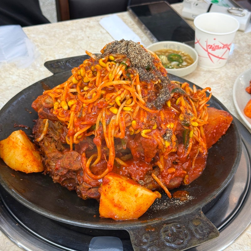 노원역 감자탕 회식 맛집 태능감자탕 존맛 뼈찜 후기