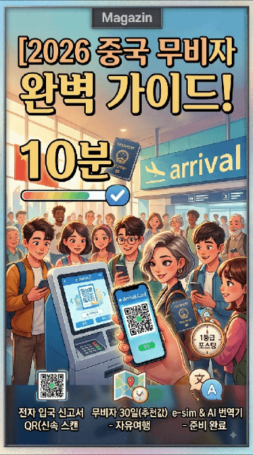 중국 무비자 여행 가이드: 전자 입국 신고서 모바일 QR 등록법부터 공항 심사·eSIM 세팅 완벽 ....