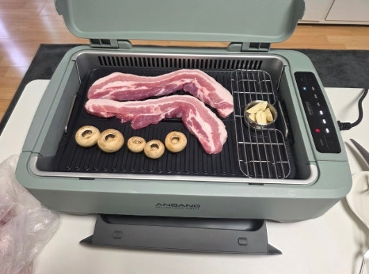 연기안나는그릴 안방그릴 맥스 집안 연기 걱정했는데 고기 굽는 부담이 줄어요