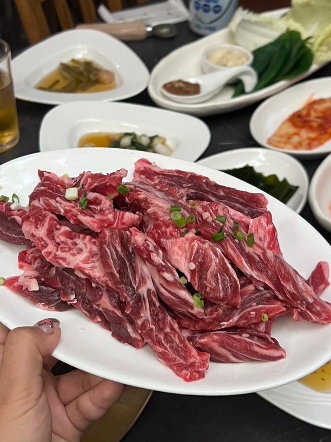[제줏집 마농갈비] 부산 해운대 애견동반 식당 해운대 소갈비살 직접뜨는 집! / 해운대 중동 ....