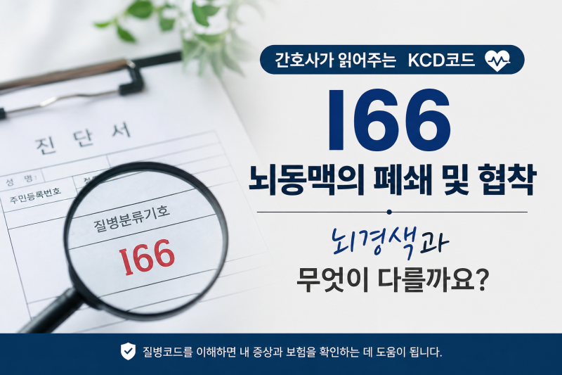 I66 뇌동맥의 폐쇄 및 협착, 뇌경색과는 어떻게 다를까요?