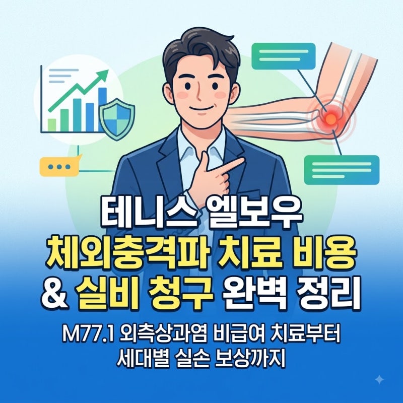 테니스 엘보우 체외충격파 치료 비용과 실비 청구 서류