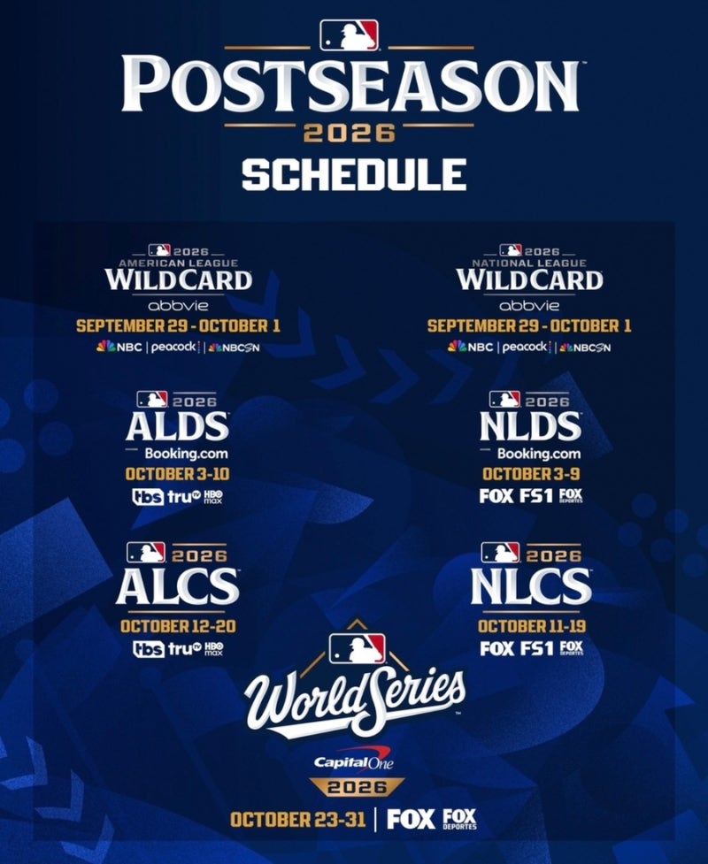 2026 MLB 포스트시즌 일정 총정리｜메이저리그 가을야구 일정·월드시리즈 날짜 한눈에 보기